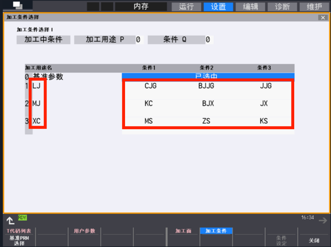CNC加工用途及条件中文命名方法