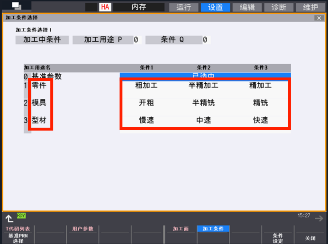 CNC加工用途及条件中文命名方法